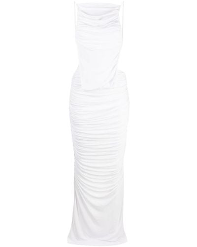 Christopher Esber Illusions Draped Maxi Dress - White