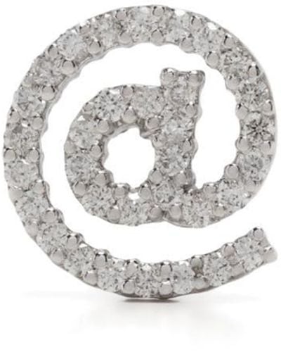 Delfina Delettrez 18kt White Gold Snail Diamond Stud Earring
