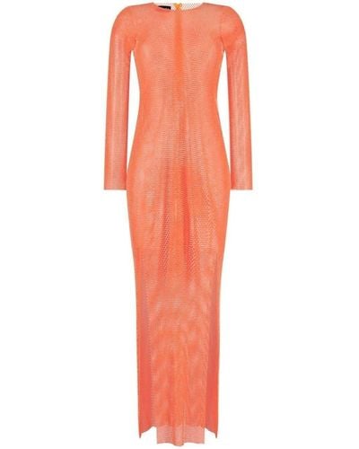 Santa Brands Semi-sheer Dress - Orange