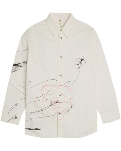 OAMC Camicia Scribble Tower - Bianco