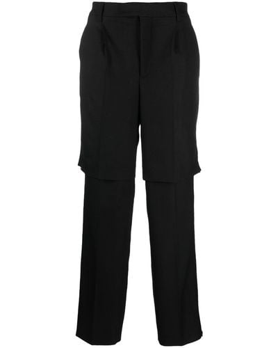 VTMNTS Straight-leg Virgin Wool-blend Pants - Black