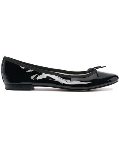 Repetto Glossy Flat Ballerina Shoes - Black