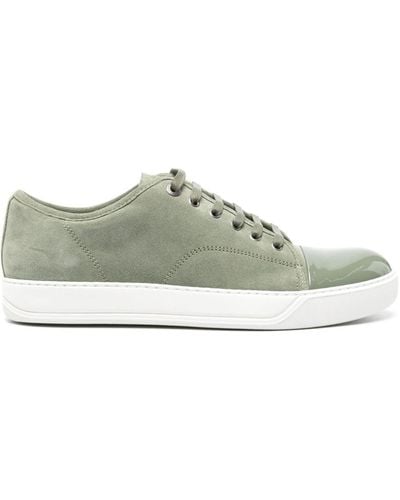 Lanvin Dbb1 Suede Trainers - Green