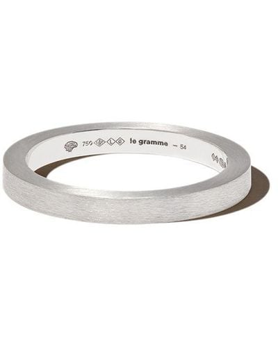 Le Gramme Bague en or blanc 18ct - Métallisé