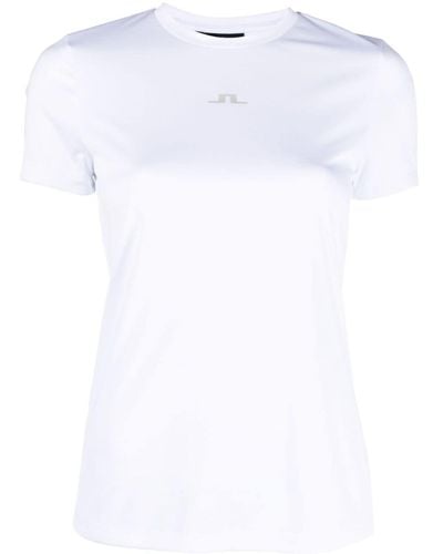 J.Lindeberg Logo-print Round-neck T-shirt - White
