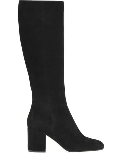 Gianvito Rossi Joelle 70mm Suede Boots - Black