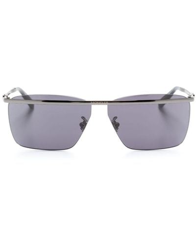 Moncler Niveler Sonnenbrille mit eckigem Gestell - Grau