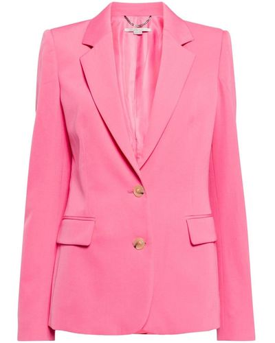 Stella McCartney Single-breasted Wool-blend Blazer - Pink