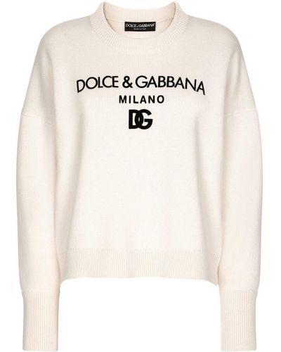 Dolce & Gabbana Dgロゴ カシミアセーター - ホワイト