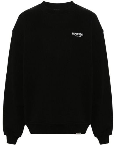 Represent Sweater Met Logoprint - Zwart