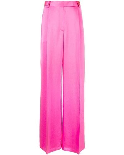 Christopher John Rogers Jacquard High-waisted Trousers - Pink