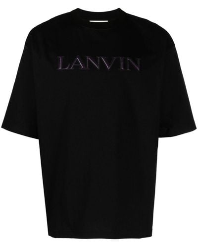 Lanvin T-shirt Met Logopatch - Zwart