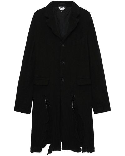 COMME DES GARÇON BLACK Manteau à simple boutonnage - Noir
