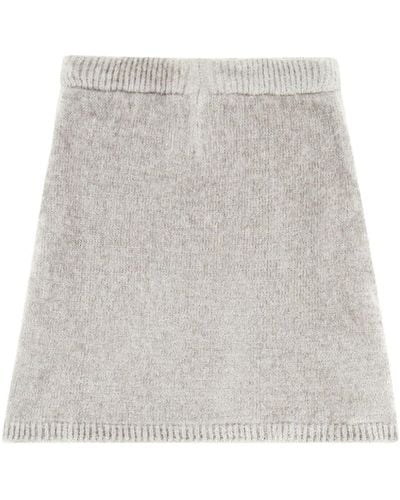 DIESEL M-cody Knitted Mini Skirt - Gray