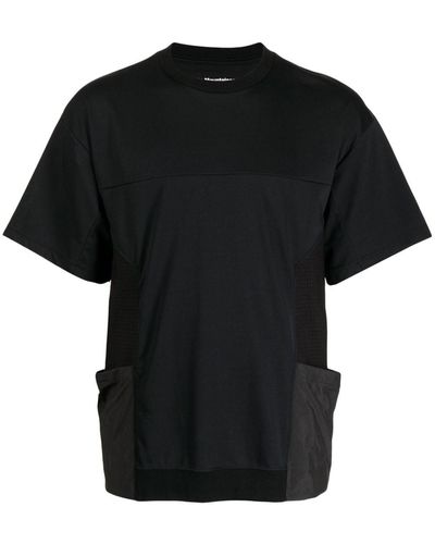 White Mountaineering Short-sleeve Cotton T-shirt - Black