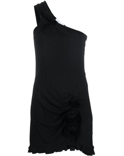 Blumarine Mini-jurk Met Bloemenpatch - Zwart