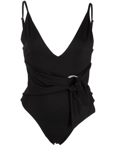 Jonathan Simkhai Niya Belted Swimsuit - Black