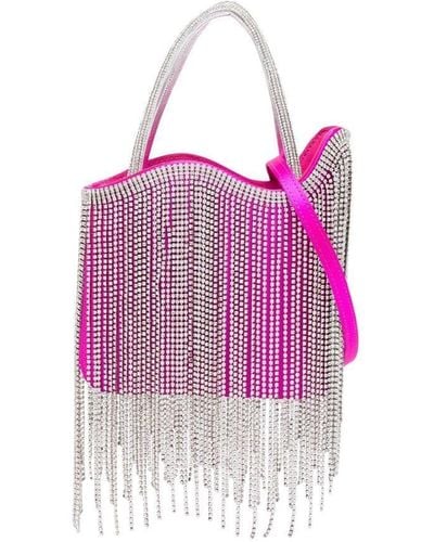 Le Silla Ivy Crystal-fringe Mini Bag - Pink