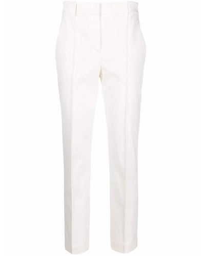 Brunello Cucinelli Cropped-leg Trousers - White