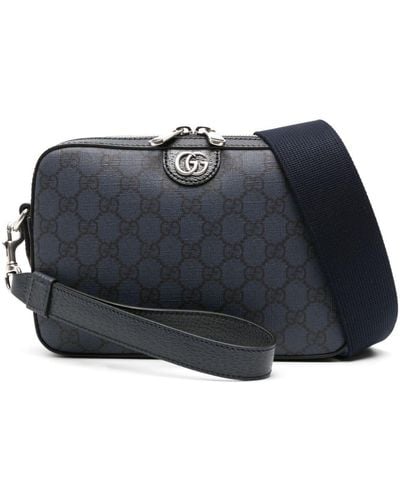 Gucci Ophidia GG Canvas Crossbody Bag - Blauw
