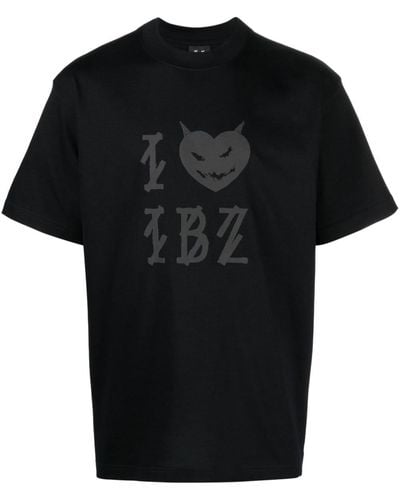44 Label Group I Love Ibiza Logo-print T-shirt - Black