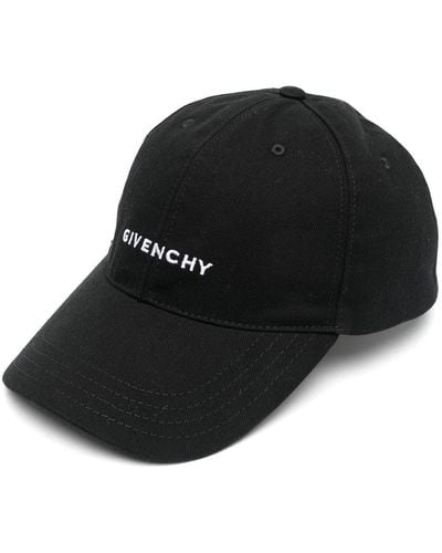 Givenchy Small Curved Cotton Baseball Cap - Black