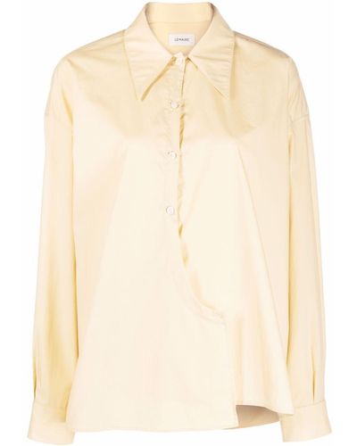 Lemaire Wrap-front Long-sleeve Shirt - Yellow