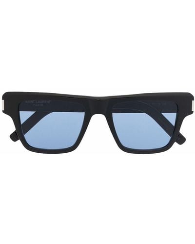 Saint Laurent Tinted Square-frame Sunglasses - Blue