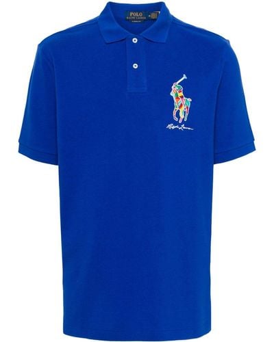 Polo Ralph Lauren Poloshirt mit Polo Pony - Blau