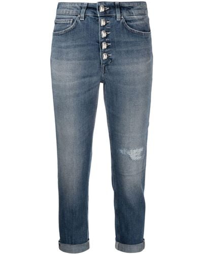 Dondup Distressed Tapered Jeans - Blue