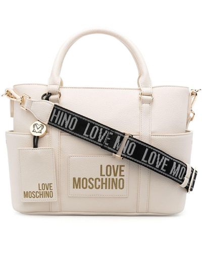 Love Moschino Bolso shopper con logo estampado - Multicolor