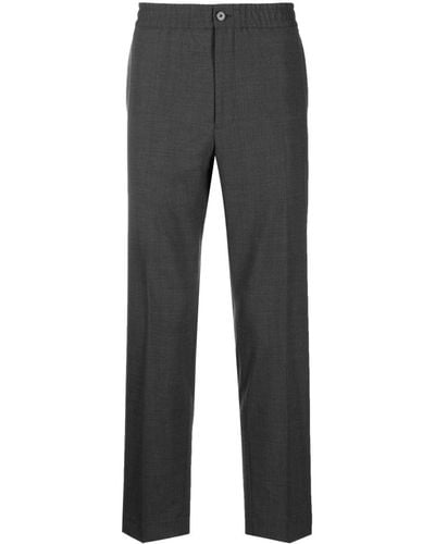 Theory Tailored Straight-leg Trousers - Grey