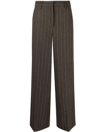 Remain Mid-rise Wide-leg Trousers - Grey