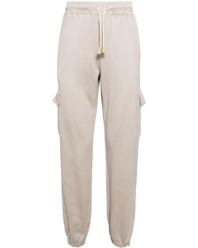 Eleventy Mid-waist Track Trousers - Natural
