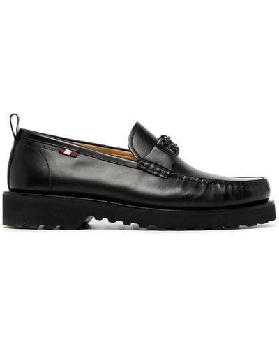 Bally Chunky Sole Loafers - Black