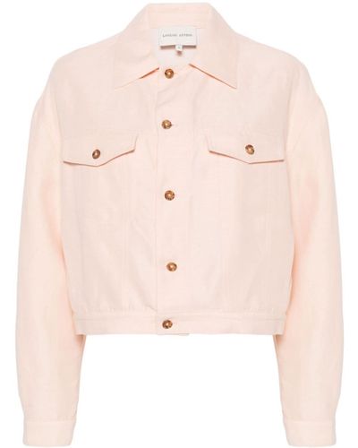 Loulou Studio Shantung Buttoned Jacket - Roze