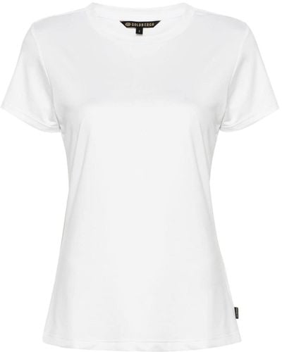 Goldbergh Jersey T-shirt Met Logopatch - Wit