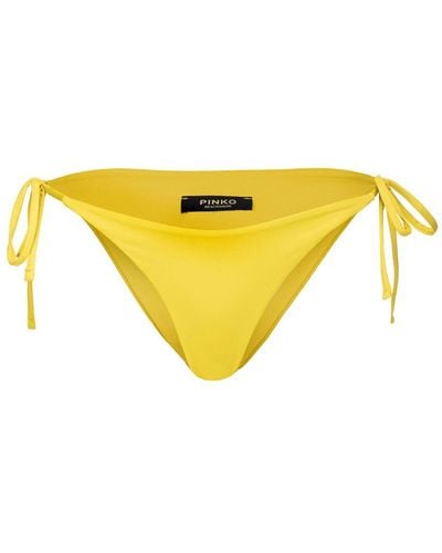 Pinko Side-tie Fastening Bikini Bottoms - Yellow