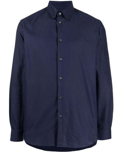 Paul Smith Katoenen Overhemd - Blauw