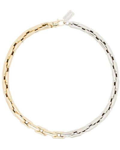Lauren Rubinski 14kt Gold Two-tone Chain-link Necklace - Multicolor