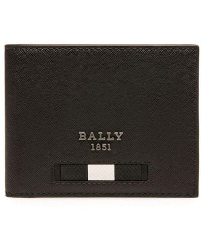 Bally Bevy Leather Wallet - Black
