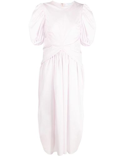 Cecilie Bahnsen Kleid mit Puffärmeln - Weiß
