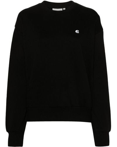 Carhartt Casey Sweater Met Geborduurd Logo - Zwart