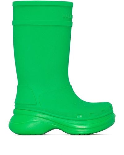 Balenciaga X Crocs bottes en caoutchouc - Vert
