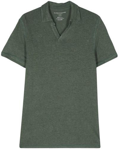 Majestic Filatures Fine-ribbed Polo Shirt - Green