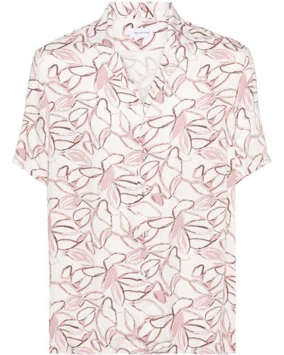 Tagliatore Camisa con motivo floral - Rosa