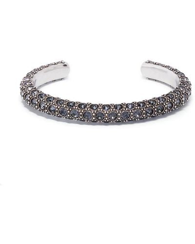 Isabel Marant Glass Crystal-embellished Cuff Bracelet - White