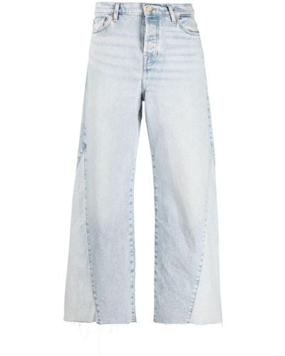 7 For All Mankind Zoey Wide-leg Jeans - Blue