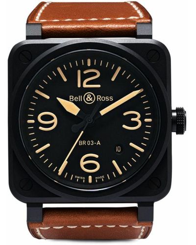 Bell & Ross Br 03 Heritage 41mm 腕時計 - ブラック