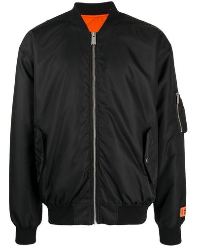 Heron Preston Chaqueta bomber con parche del logo - Negro